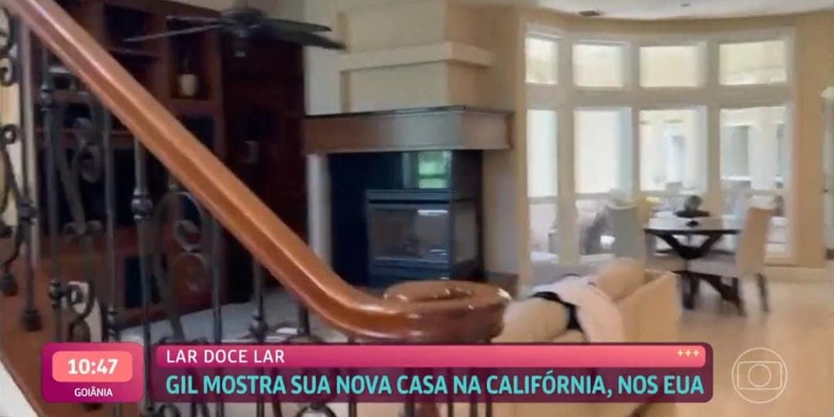 Sala de estar da mansão (Reprodução: Globo) Sala de estar da mansão (Reprodução: Globo)
