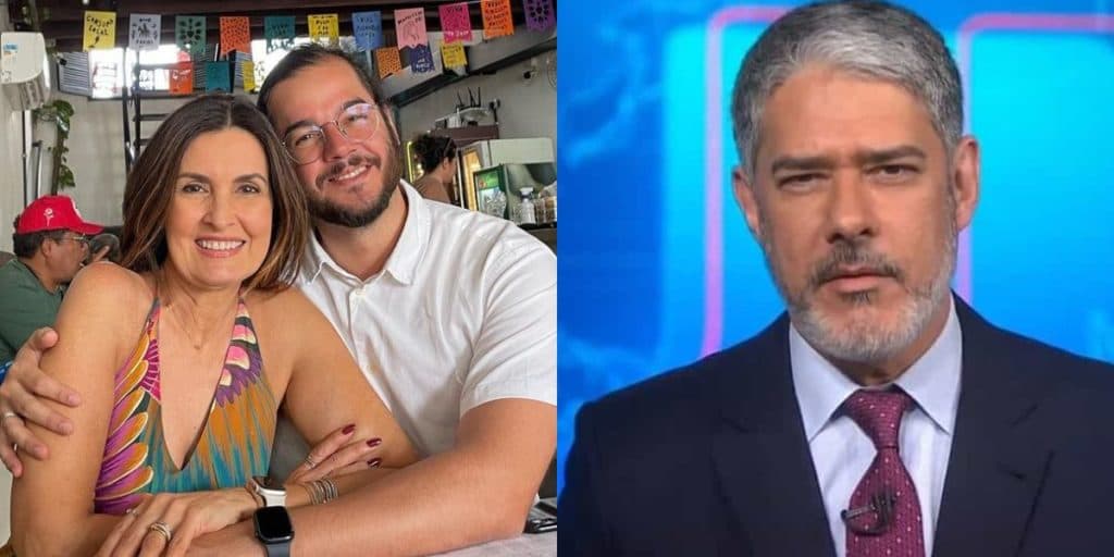 Namorado de Fátima Bernardes divulga imagem de William Bonner e confirma: "Vou até fazer pipoca"