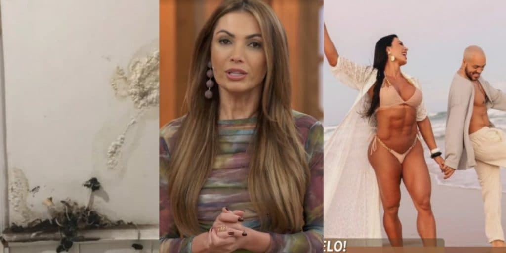 Patrícia Poeta escancara mansão depredada de Belo e Gracyanne Barbosa, após despejo