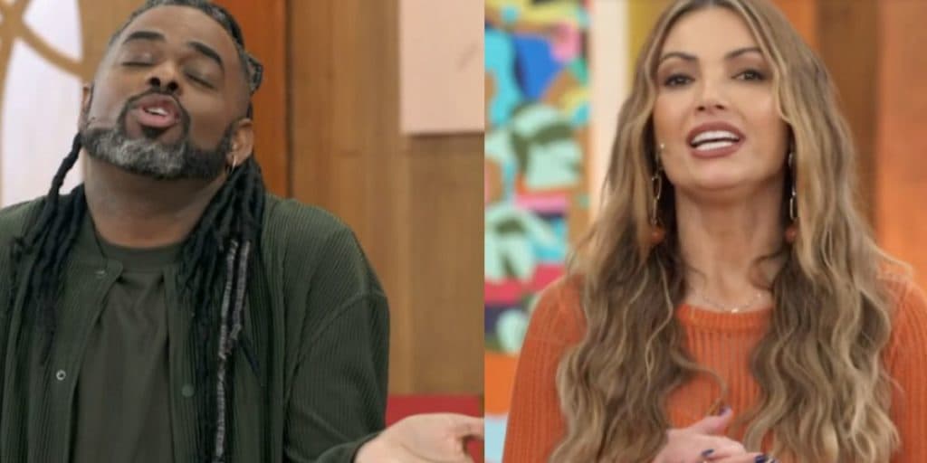 Patrícia Poeta vê Manoel Soares gaguejar no Encontro, olha ao parceiro e detona: "Você quer comentar?"