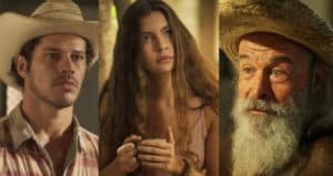 Pantanal - Velho do Rio (Osmar Prado) faz revelação bombástica de Tadeu (José Loreto) e deixa Juma (Alanis Guillen) em choque: "Escapou" (Foto: Reprodução / Globo) Pantanal - Velho do Rio (Osmar Prado) faz revelação bombástica de Tadeu (José Loreto) e deixa Juma (Alanis Guillen) em choque: "Escapou" (Foto: Reprodução / Globo)
