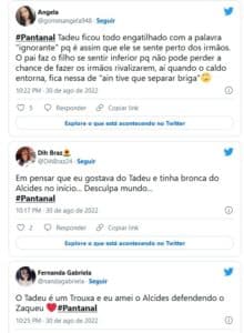 Público não gostou da atitude do personagem de José Loreto (Foto: Reprodução / Twitter) Público não gostou da atitude do personagem de José Loreto (Foto: Reprodução / Twitter)