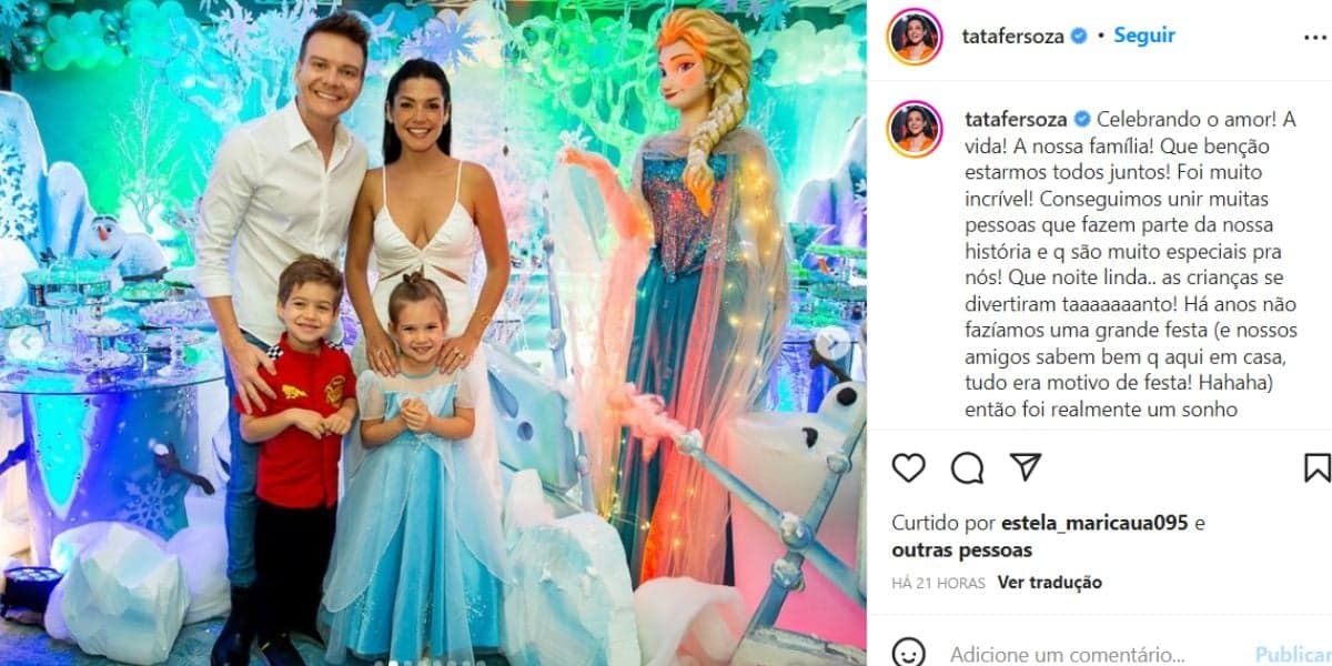 De acordo com Thais Fersoza, fazia tempo que família se reunia para festa (Reprodução) De acordo com Thais Fersoza, fazia tempo que família se reunia para festa (Reprodução)