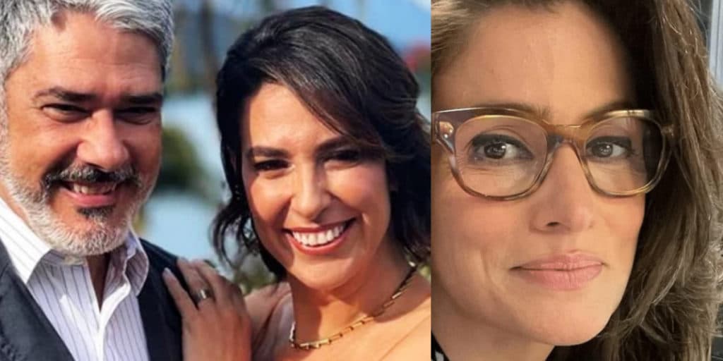 Esposa de William Bonner comenta foto do abraço do marido em Renata Vasconcellos: "Incansáveis''