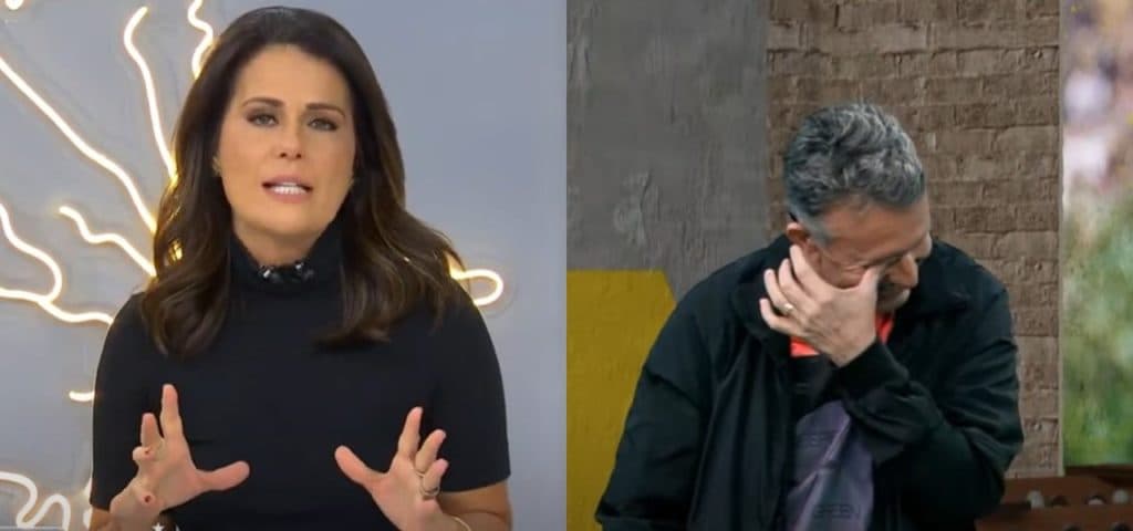 Adriana Araújo dá 'bronca' em Neto após ficar sem graça ao vivo e se explica: "Tenho que trazer notícias difíceis"