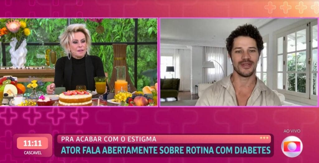 Ana Maria Braga entrevistou José Loreto no Mais Você- Foto: Reprodução Ana Maria Braga entrevistou José Loreto no Mais Você- Foto: Reprodução