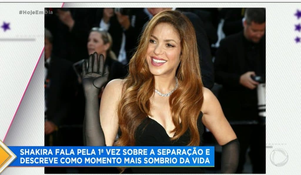 Hoje em Dia repercutiu as declarções de Shakira sobre o término com Gerard Pique Hoje em Dia repercutiu as declarções de Shakira sobre o término com Gerard Pique