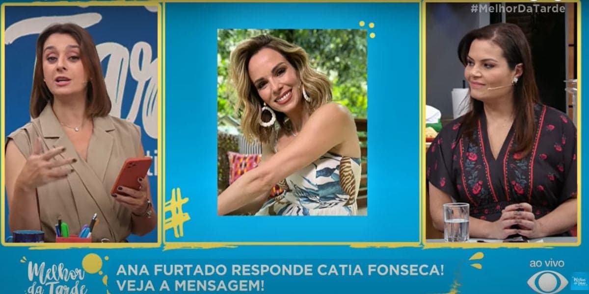 Catia Fonseca mostra mensagem de Ana Furtado Catia Fonseca mostra mensagem de Ana Furtado
