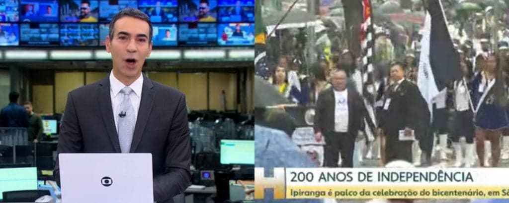 César Tralli comandou um boletim do Jornal Hoje durante o Encontro nesta quarta-feira César Tralli comandou um boletim do Jornal Hoje durante o Encontro nesta quarta-feira