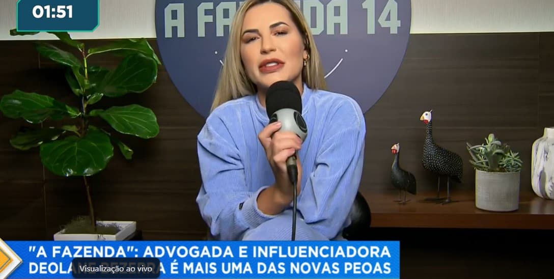 Deolane Bezerra estará em a Fazenda 14 Deolane Bezerra estará em a Fazenda 14
