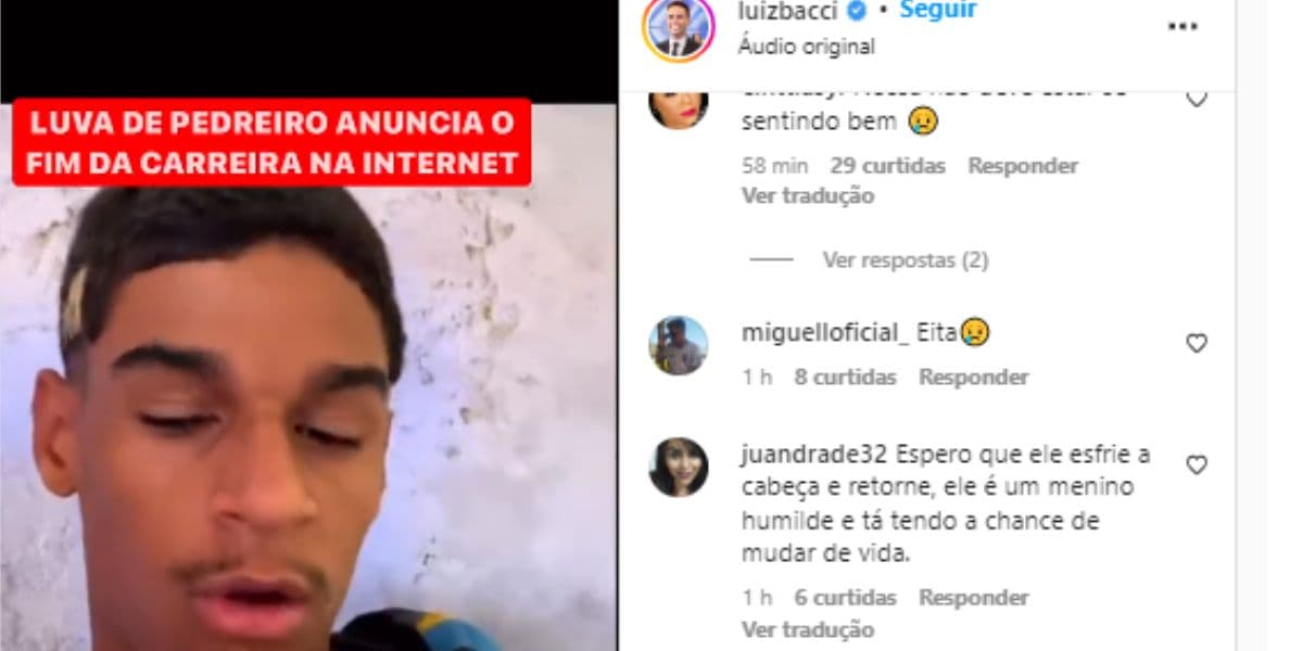 Luva de Pedreiro choca ao anunciar fim de carreira Luva de Pedreiro choca ao anunciar fim de carreira