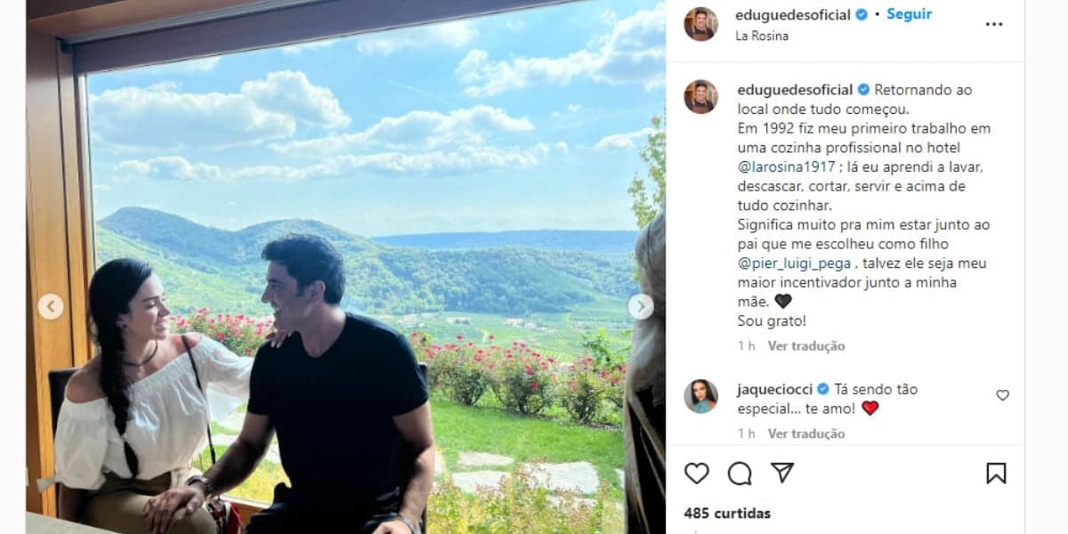 Edu Guedes e Jaque Ciocci na Itália Edu Guedes e Jaque Ciocci na Itália