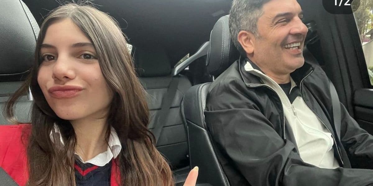 Edu Guedes e a filha Edu Guedes e a filha