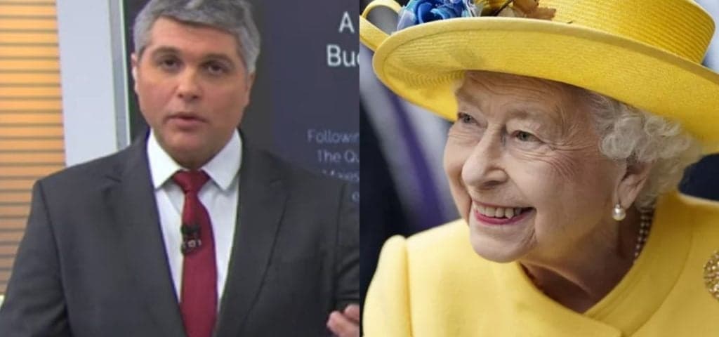 Joel Datena paralisa jornal da Band e fura a Globo com notícia urgente de Rainha Elizabeth: "Acabamos de receber"