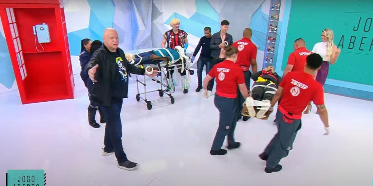 Jogo Aberto - comentaristas em maca Jogo Aberto - comentaristas em maca
