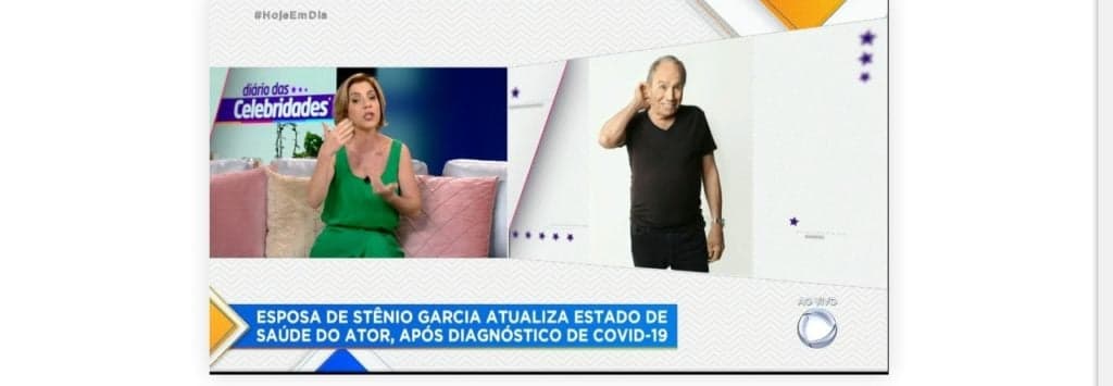 Keila Jimenez, do Hoje Em Dia, informou que Mari Saade, esposa de Stênio Garcia, está levando o ator de volta para o hospital Keila Jimenez, do Hoje Em Dia, informou que Mari Saade, esposa de Stênio Garcia, está levando o ator de volta para o hospital