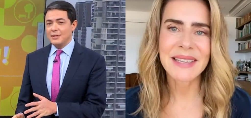 Apesar de guerra na justiça, Globo cede e dá notícia da atriz Maitê Proença, ao vivo, durante telejornal