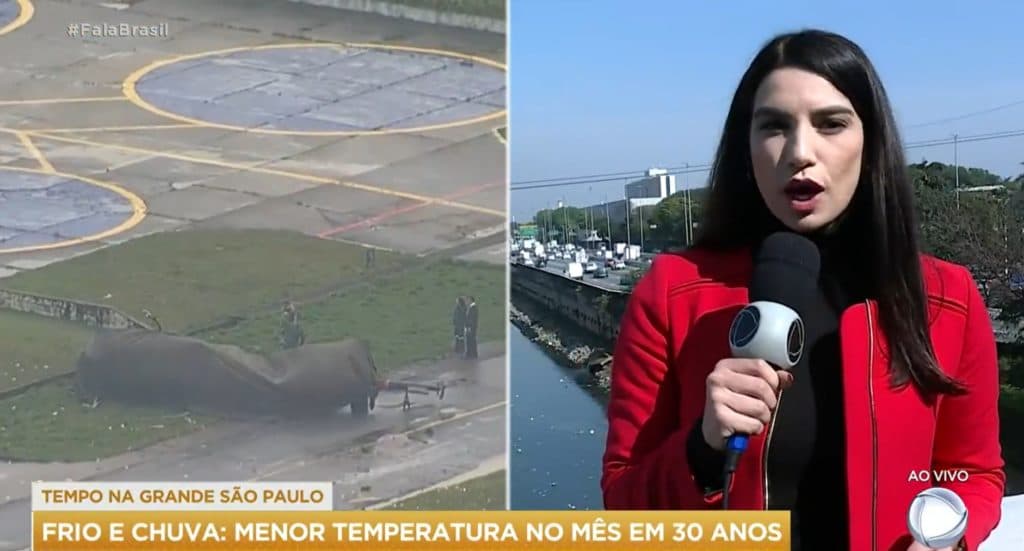 Tainara Figueiredo, da Record, falou sobre o acidente com um helicóptero na Record Tainara Figueiredo, da Record, falou sobre o acidente com um helicóptero na Record