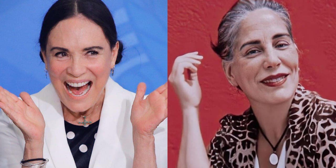 Regina Duarte e Glória Pires são acusadas de usar ponto (Foto: Reprodução/Montagem) Regina Duarte e Glória Pires são acusadas de usar ponto (Foto: Reprodução/Montagem)
