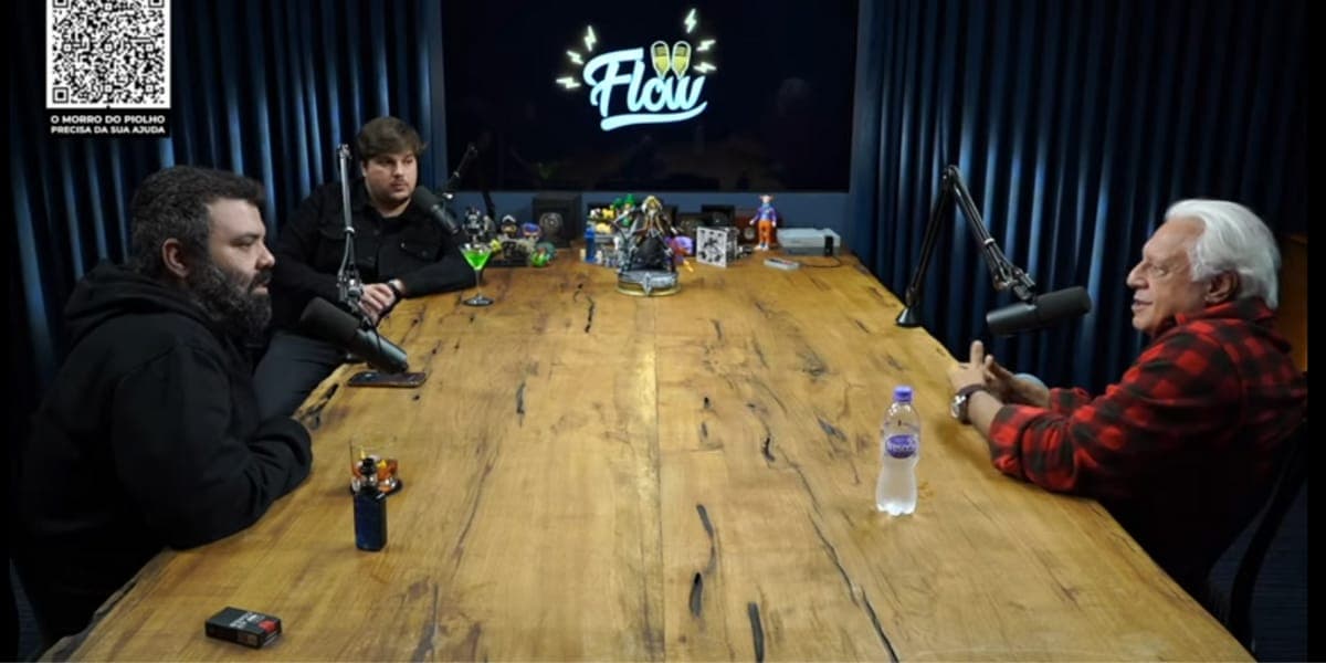Antonio Fagundes foi o convidado da vez no Flow Podcast (Reprodução: Youtube) Antonio Fagundes foi o convidado da vez no Flow Podcast (Reprodução: Youtube)