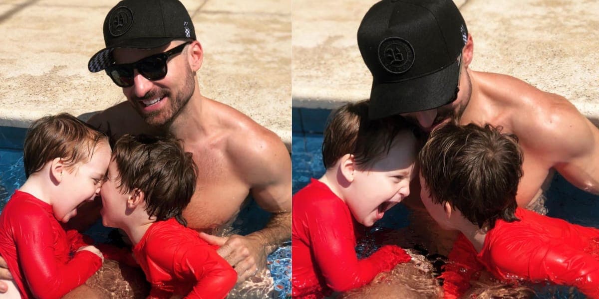 Thales Bretas surge ao lado dos filhos e deixa uma declaração política (Reprodução: Instagram) Thales Bretas surge ao lado dos filhos e deixa uma declaração política (Reprodução: Instagram)