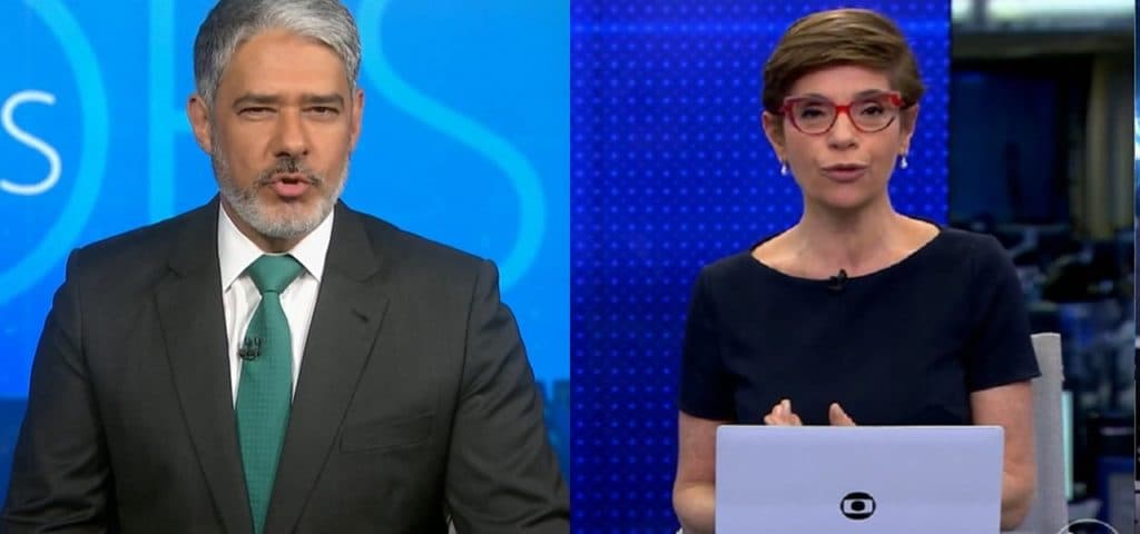 William Bonner diz o que ele e Renata Lo Prete viveram em estúdios da Globo: "Sete horas"