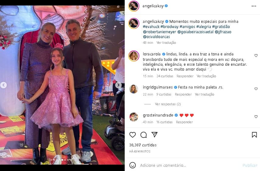 Angélica mostrou detalhes da festa luxuosa da filha (Foto: Reprodução/ Instagram) Angélica mostrou detalhes da festa luxuosa da filha (Foto: Reprodução/ Instagram)