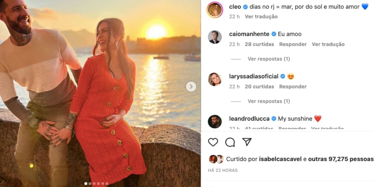 Cleo surge com marido e levanta suspeitas para gravidez Cleo surge com marido e levanta suspeitas para gravidez