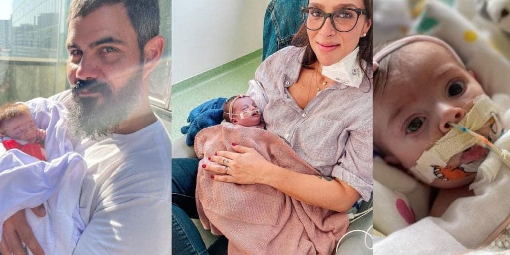 Esposa de Juliano Cazarré anuncia cirurgia da filha recém-nascida: "É hora de rezar e pedir, pedir muito"