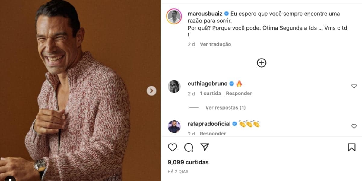 De acordo com Marcus Buaiz, ex-marido de Wanessa Camargo, é importante sorrir (Reprodução) De acordo com Marcus Buaiz, ex-marido de Wanessa Camargo, é importante sorrir (Reprodução)