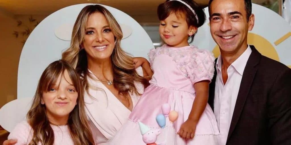 Filha de César Tralli e Tici Pinheiro, Manu de 3 anos, tem atitude inesperada ao tomar vacina do covid-19