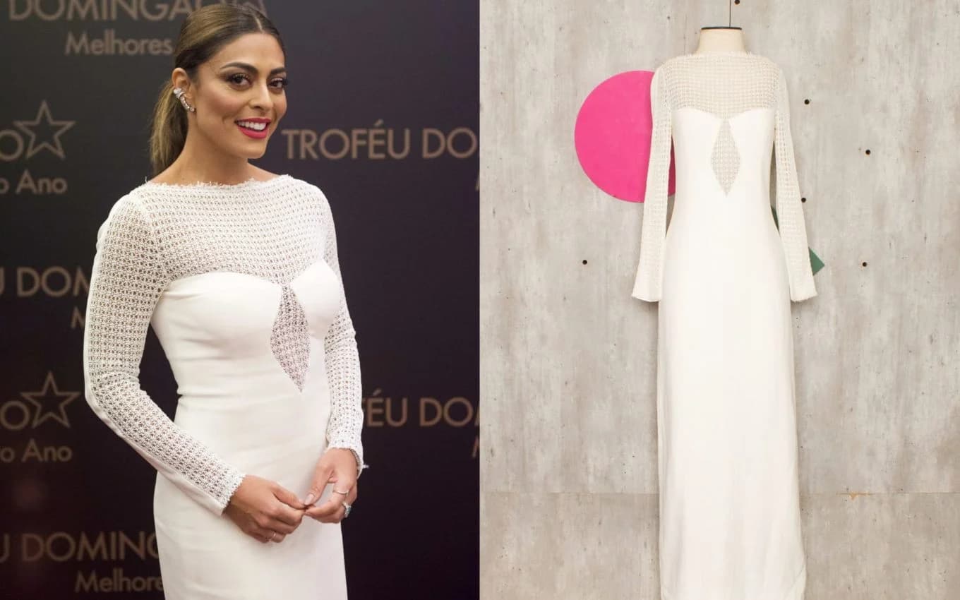 Juliana Paes vem anunciando vestido para vender (Foto: Reprodução) Juliana Paes vem anunciando vestido para vender (Foto: Reprodução)
