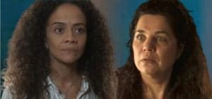 Pantanal - Acerto de contas? Maria Bruaca (Isabel Teixeira) e Zuleica (Aline Borges) têm primeiro encontro com desfecho chocante (Foto: Reprodução / Globo / Montagem TV Foco) Pantanal - Acerto de contas? Maria Bruaca (Isabel Teixeira) e Zuleica (Aline Borges) têm primeiro encontro com desfecho chocante (Foto: Reprodução / Globo / Montagem TV Foco)