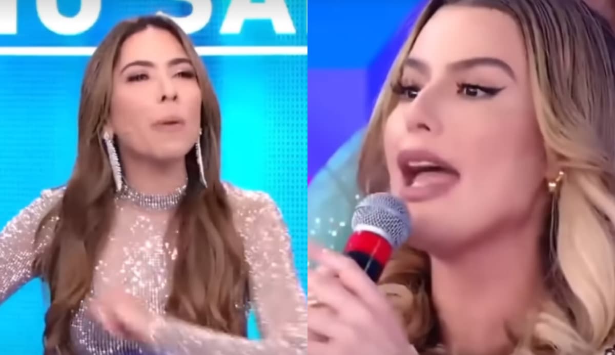 Patricia Abravanel questiona Fernanda (Foto Reprodução/Montagem/Tv Foco) Patricia Abravanel questiona Fernanda (Foto Reprodução/Montagem/Tv Foco)