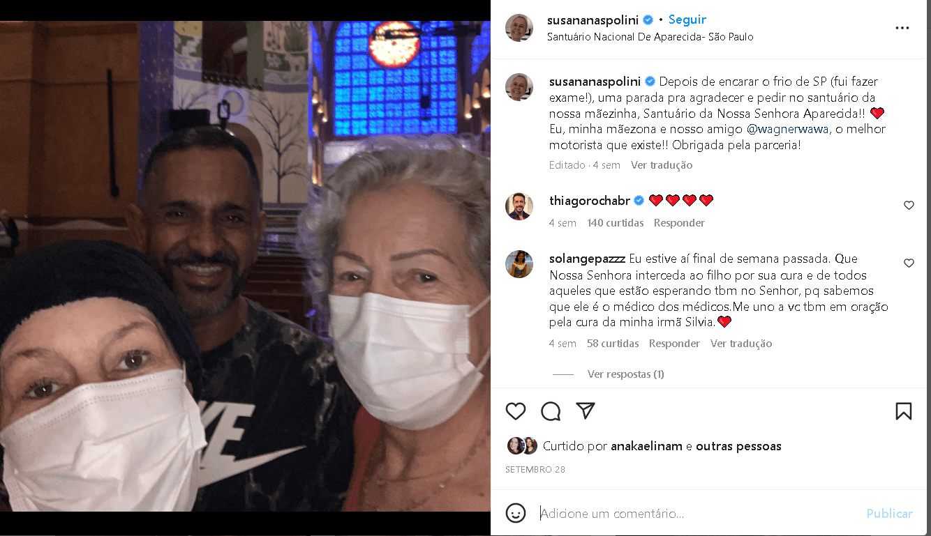 Ultimas palavras de Susana Naspolini antes de falecer, mostra que ela sempre foi uma mulher de muita fé e comoveu o público - Foto Reprodução Ultimas palavras de Susana Naspolini antes de falecer, mostra que ela sempre foi uma mulher de muita fé e comoveu o público - Foto Reprodução