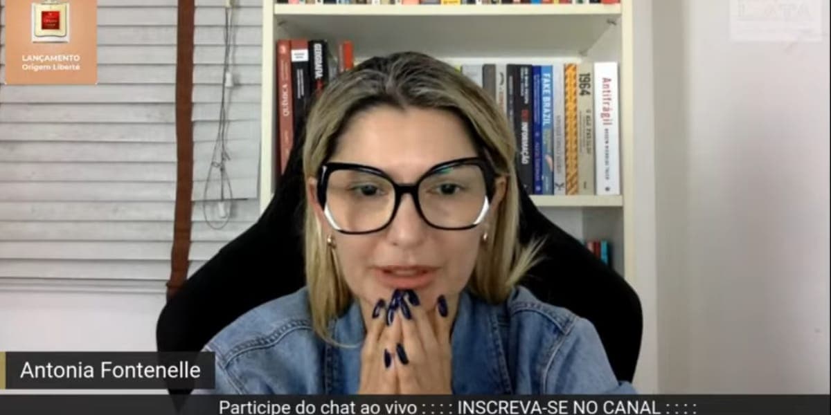 Antonia Fontenelle utilizou seu canal no Youtube para falar os motivos do quais acredita ter perdido as eleições (Reprodução: Youtube) Antonia Fontenelle utilizou seu canal no Youtube para falar os motivos do quais acredita ter perdido as eleições (Reprodução: Youtube)