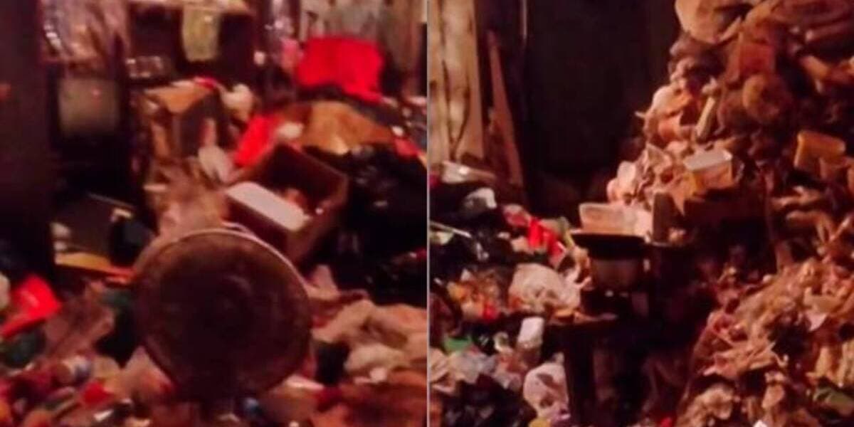 imagens do estado em que estava o apartamento da atriz Marina Miranda, noticiado pelo "A Tarde é Sua" (Foto Reprodução/Internet)) imagens do estado em que estava o apartamento da atriz Marina Miranda, noticiado pelo "A Tarde é Sua" (Foto Reprodução/Internet))