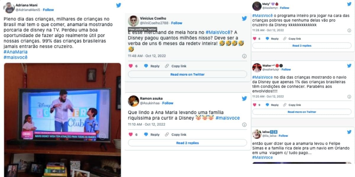 Ana Maria é criticada na web (Reprodução) Ana Maria é criticada na web (Reprodução)