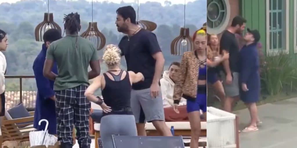 A Fazenda 14 - Barraco generalizado sai do controle e Shayan parte pra cima de Lucas: "Te quebrar"