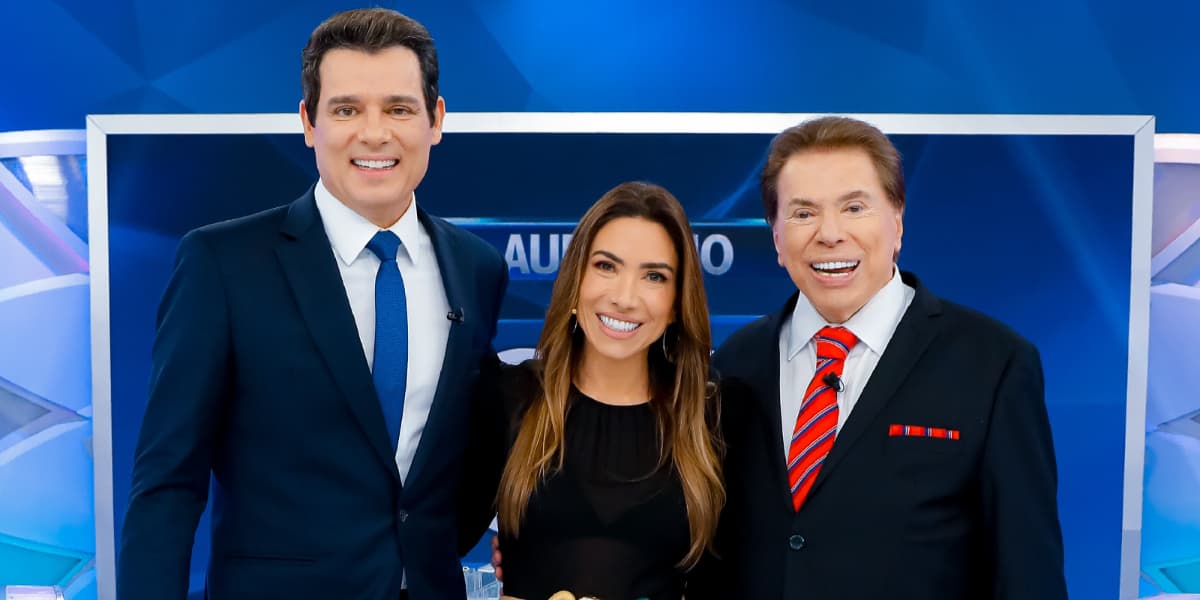 Celso Portiolli, Patrícia Abravanel e Silvio Santos (Foto: Reprodução) Celso Portiolli, Patrícia Abravanel e Silvio Santos (Foto: Reprodução)