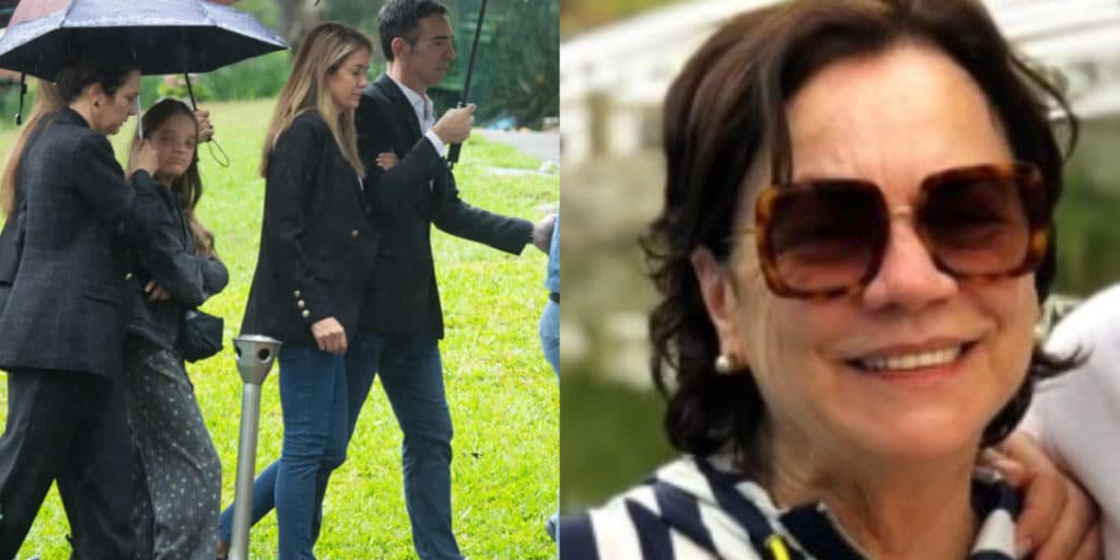 César Tralli se despede da mãe em último adeus e é amparado por Ticiane Pinheiro; emocionante