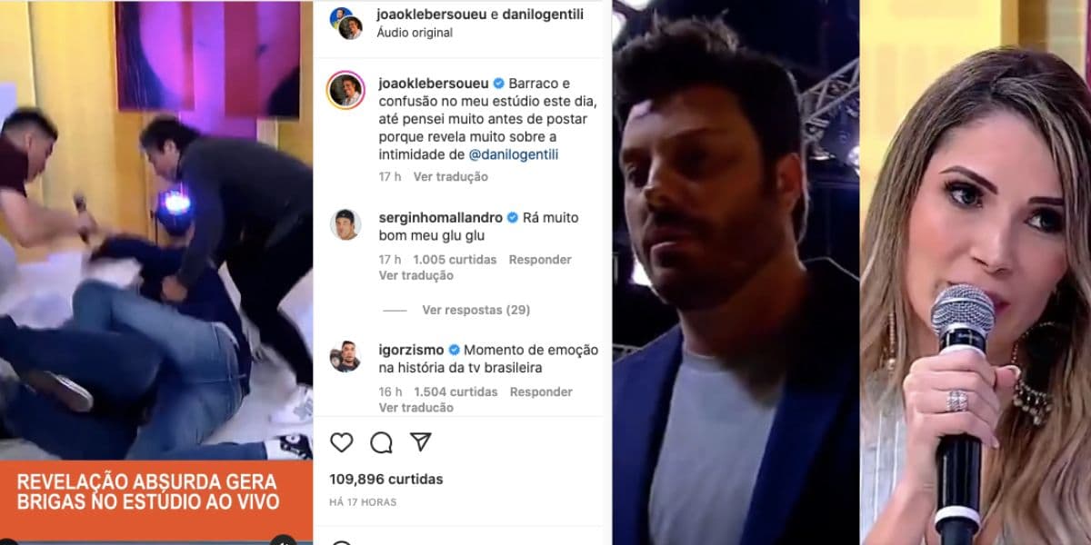 Danilo Gentili surge em vídeo terminando relação após descobrir que a pessoa é mulher (Reprodução) Danilo Gentili surge em vídeo terminando relação após descobrir que a pessoa é mulher (Reprodução)