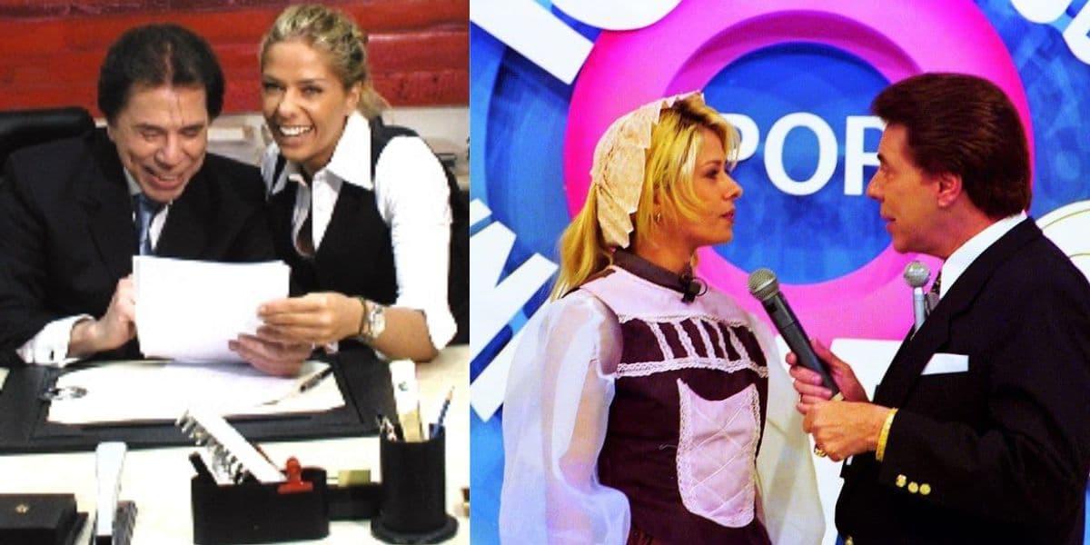 Silvio Santos ao lado de Adriane Galisteu (Reprodução) Silvio Santos ao lado de Adriane Galisteu (Reprodução)