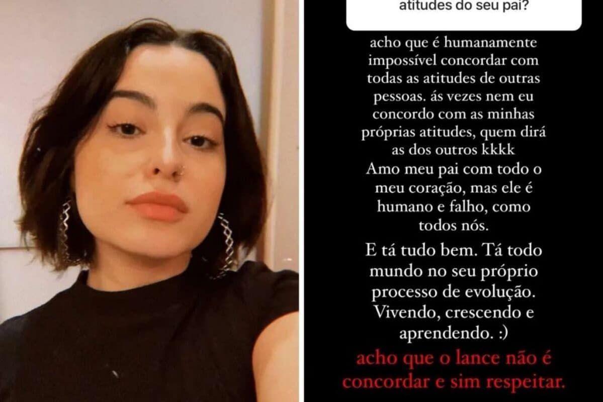 Filha de Fernando Zor se posiciona nas redes sociais contra as atitudes do pai (Foto Reprodução/Montagem/Instagram) Filha de Fernando Zor se posiciona nas redes sociais contra as atitudes do pai (Foto Reprodução/Montagem/Instagram)