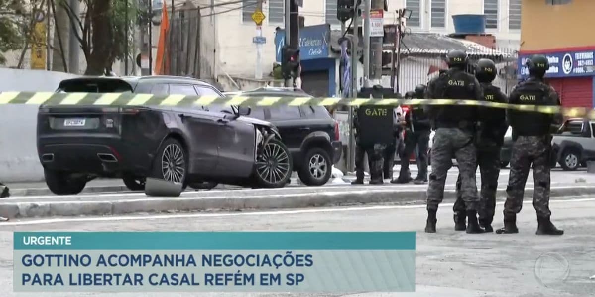 Balanço Geral mostra notícia envolvendo sequestro (Reprodução) Balanço Geral mostra notícia envolvendo sequestro (Reprodução)