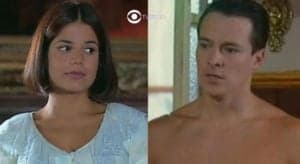 Graça (Nivea Stelmann) e Guilherme (Rodrigo Faro) em Chocolate com Pimenta; vilã vai engravidar (Foto: Reprodução / Globo / Montagem TV Foco) Graça (Nivea Stelmann) e Guilherme (Rodrigo Faro) em Chocolate com Pimenta; vilã vai engravidar (Foto: Reprodução / Globo / Montagem TV Foco)