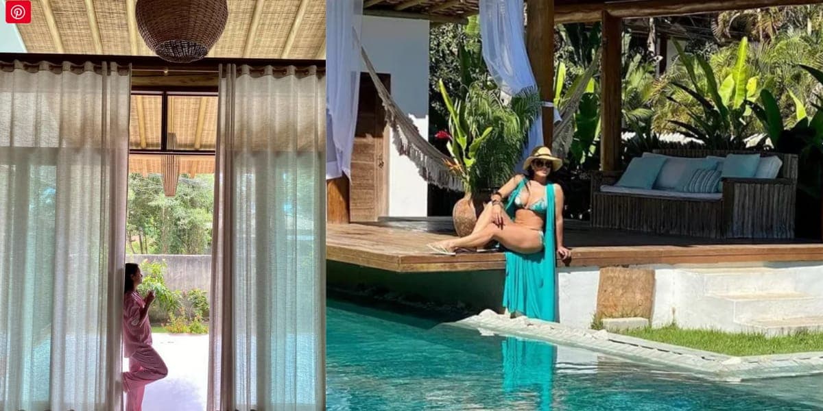 Luciele aproveitando todos os espaços da casa (Reprodução: Instagram) Luciele aproveitando todos os espaços da casa (Reprodução: Instagram)