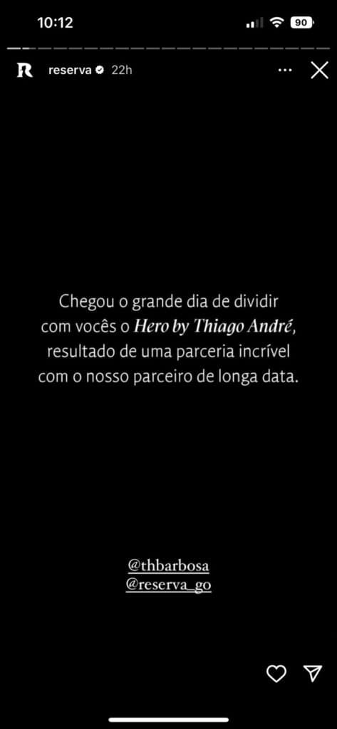 Thiaguinho divulga parceira com marca (Reprodução) Thiaguinho divulga parceira com marca (Reprodução)