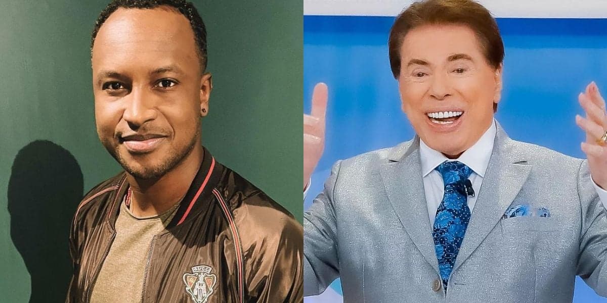 Thiaguinho e Silvio Santos (Reprodução) Thiaguinho e Silvio Santos (Reprodução)