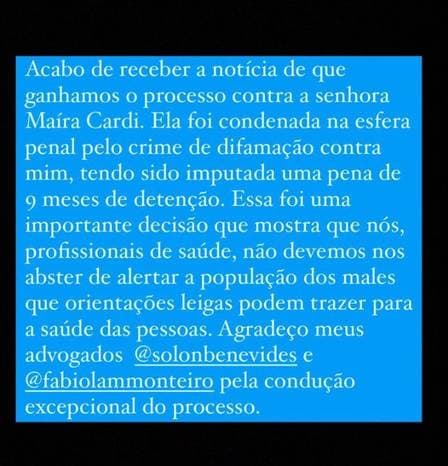 Postagem de Bruno Cosme (Foto Reprodução/Internet) Postagem de Bruno Cosme (Foto Reprodução/Internet)